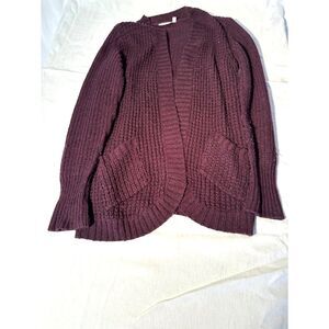 Easy to wear Montoya Open Cardigan in Dark Purple